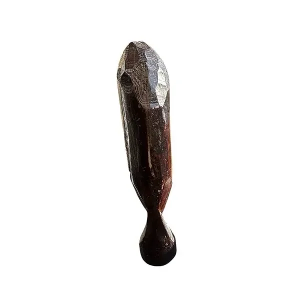 Vintage African Tribal Wood Bust Sculpture Large 16” Global Decor Statue
